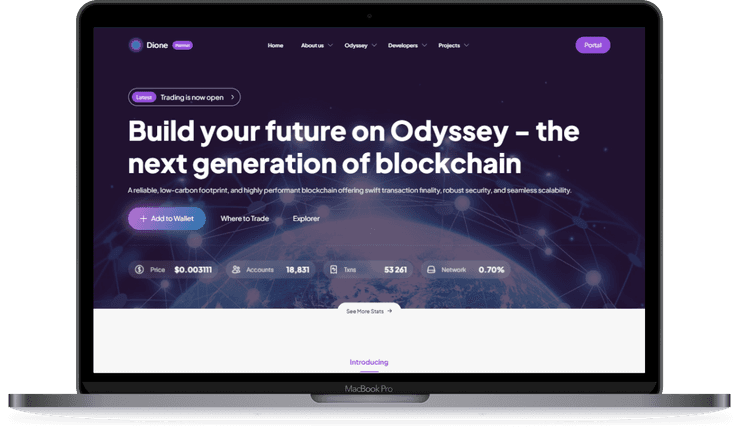 Dione Protocol energy ecosystem developed by SFXDX: peer-to-peer renewable energy trading via smart contracts