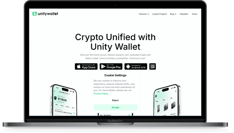 UnityWallet multi-chain crypto wallet by SFXDX: secure DeFi interactions, NFT storage, and cross-chain transactions